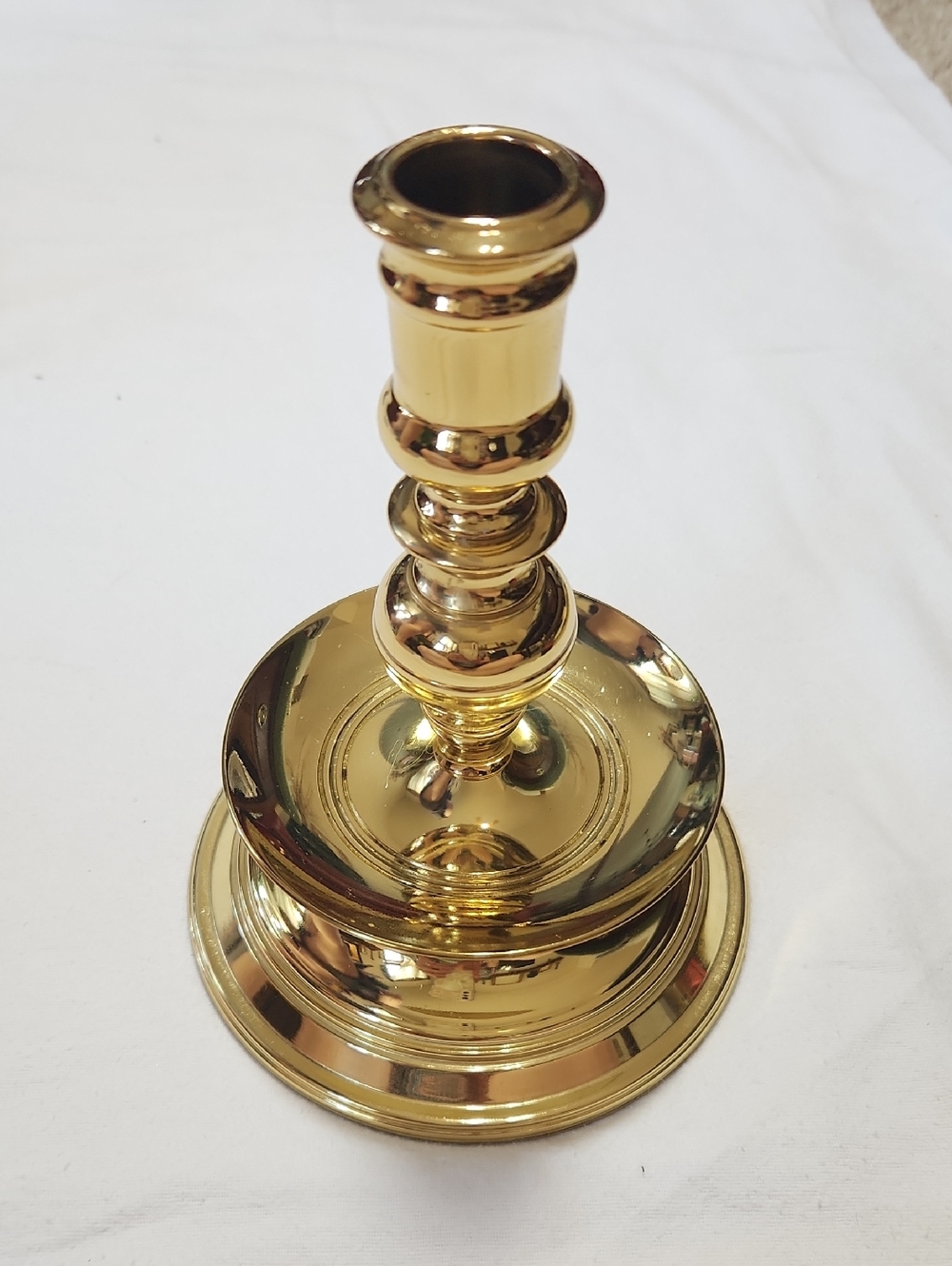 baldwin Gold Polished Brass Candlestick Holder